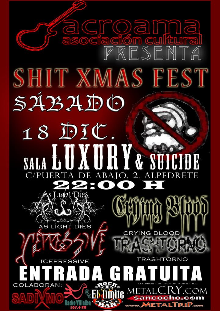 SHIT XMAS FEST: CAMBIOS EN EL CARTEL