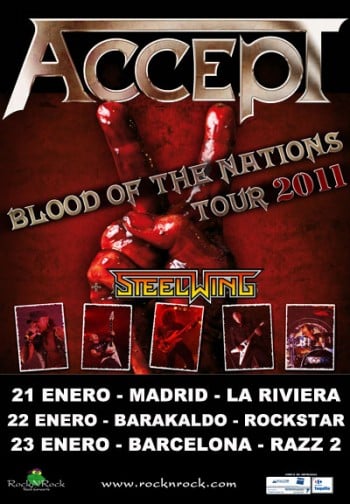 ACCEPT AGOTAN ENTRADAS EN BARCELONA