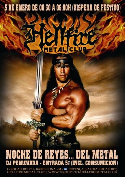 NOCHE DE REYES... DEL METAL. ESTA NOCHE EN SALA HELLFIRE