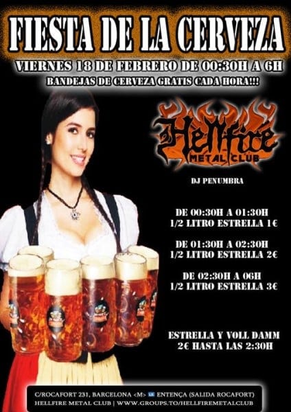 NOCHE DE LOS CHUPITOS A 1€ ESTA NOCHE, SÁBADO, EN HELLFIRE