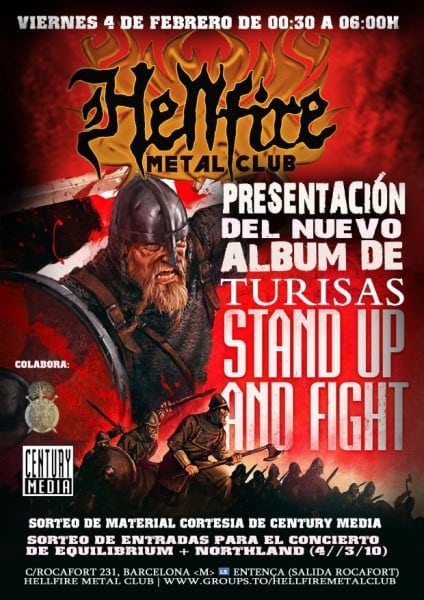 PRESENTACIÓN OFICIAL DEL NUEVO DISCO DE TURISAS EN HELLFIRE