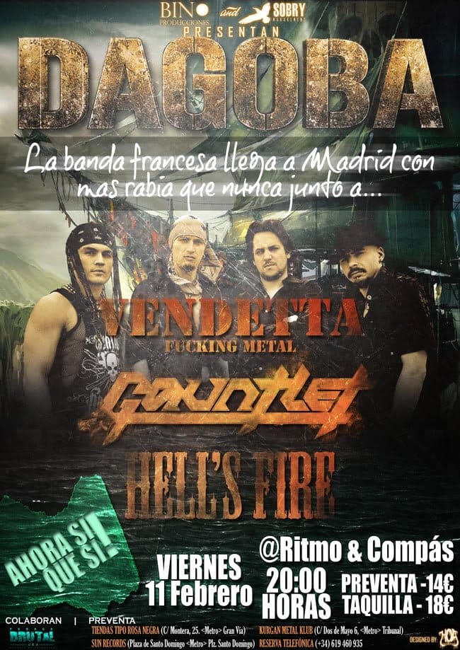 FECHAS DE DAGOBA EN VALENCIA Y MADRID