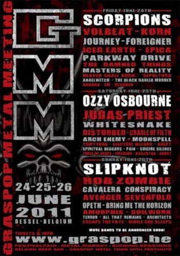 DOS BANDAS MÁS SE SUMAN AL CARTEL DEL GRASPOP METAL MEETING