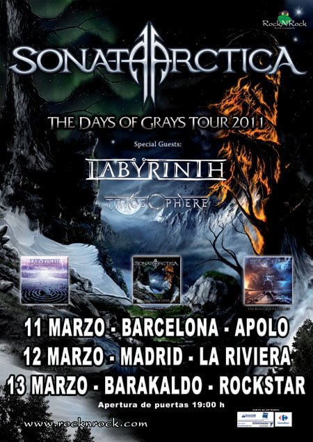 A PUNTO LA GIRA DE SONATA ARCTICA