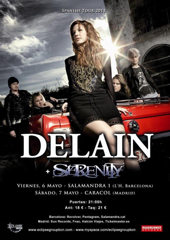 DELAIN VUELVEN DE GIRA POR ESPAÑA