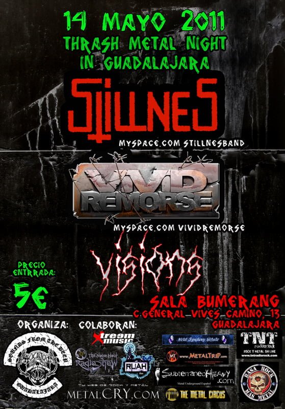 THRASH METAL NIGHT IN GUADALAJARA ESTE SÁBADO