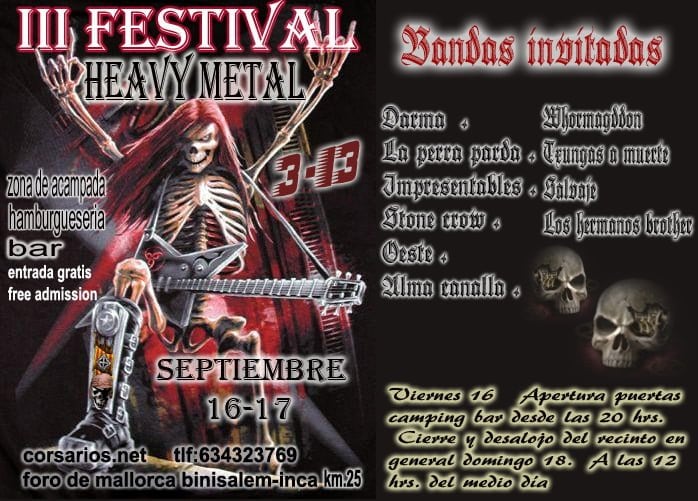 III FESTIVAL HEAVY METAL DE MALLORCA