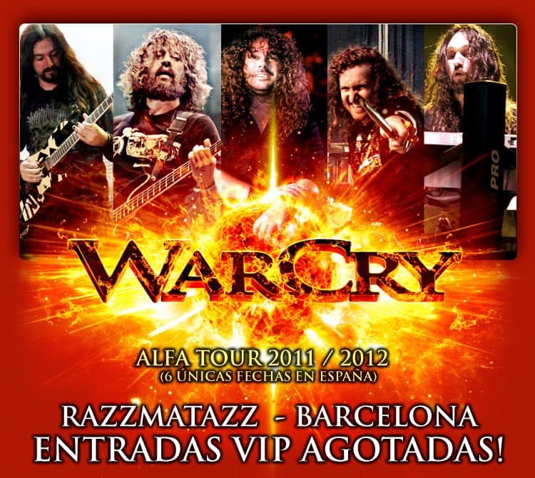 WARCRY: ¡¡¡ENTRADAS V.I.P. PARA BARCELONA AGOTADAS!!!