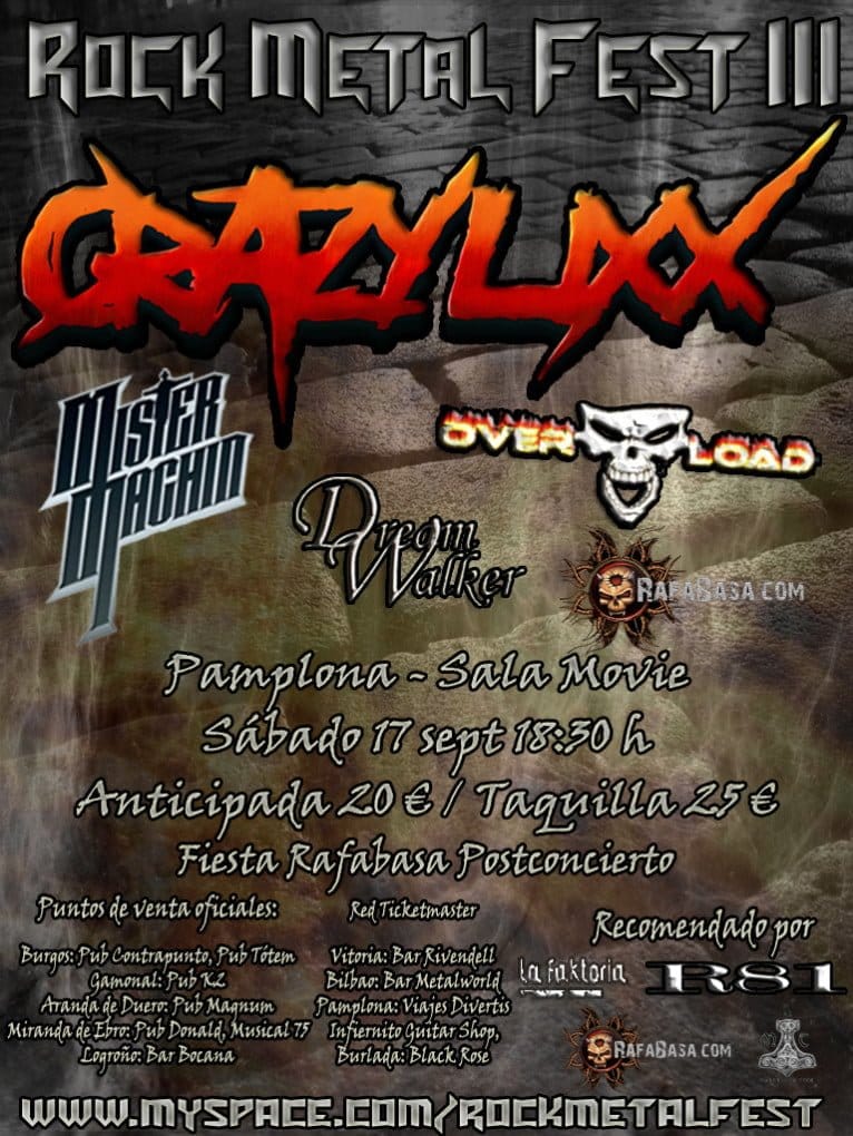 ROCK METAL FEST III - CAMBIO DE CIUDAD Y SALA