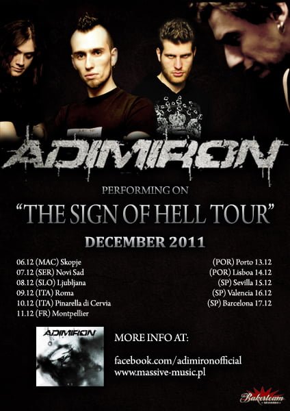 ADIMIRON EN EL “THE SIGN OF THE HELL TOUR”