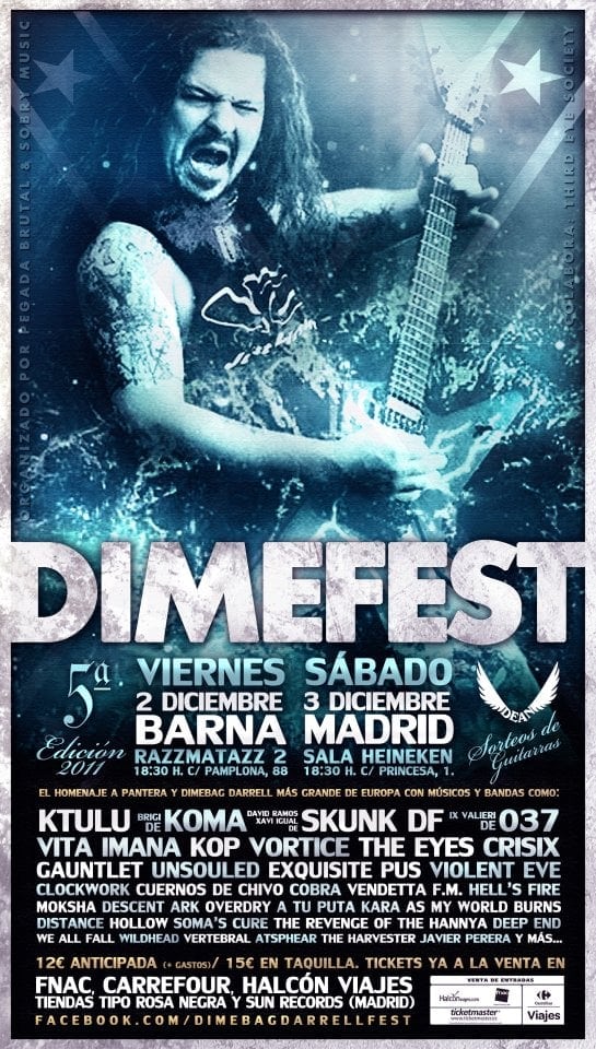 THE METAL CIRCUS TE INVITA AL DIMEFEST 2011 EN BARCELONA