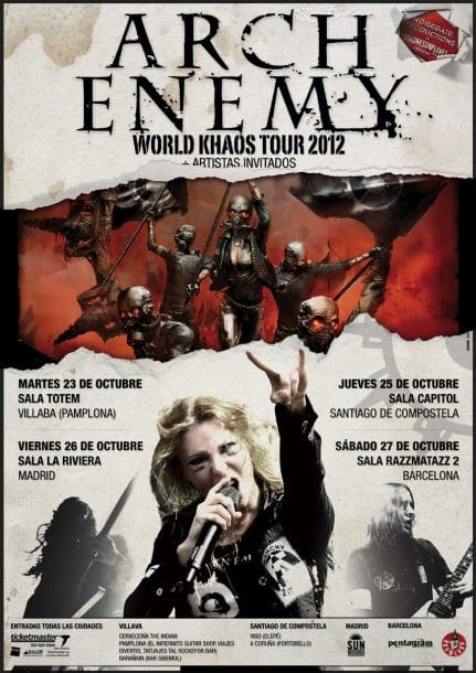 ARCH ENEMY ANUNCIAN NUEVA GIRA POR ESPAÑA