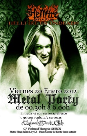 DISCOTECA METAL HOY VIERNES 20 EN BARCELONA