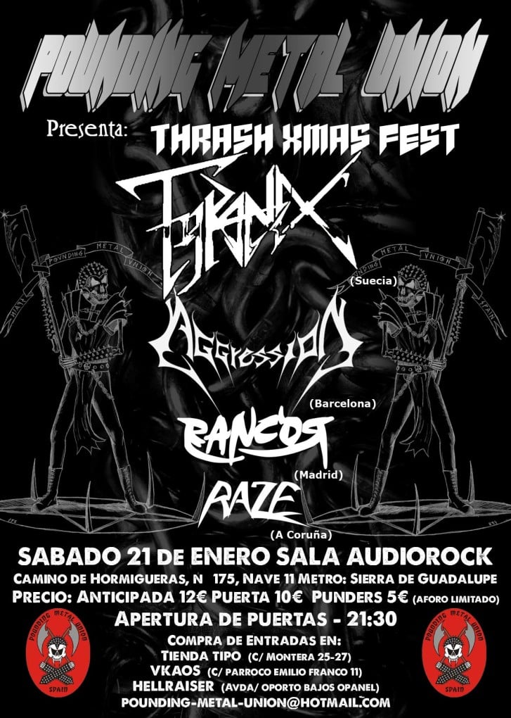 ESTE SÁBADO, THRASH XMAS FEST EN MADRID