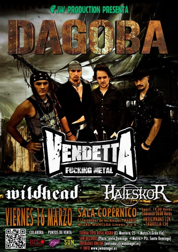 DAGOBA VUELVEN EN MARZO A ESPAÑA