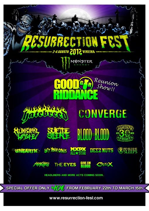 RESURRECTION FEST 2012 – ENTRADAS YA A LA VENTA