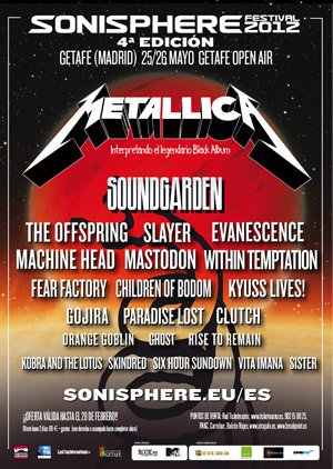 SONISPHERE 2012: A PUNTO DE ACABAR LA OFERTA DE BONOS