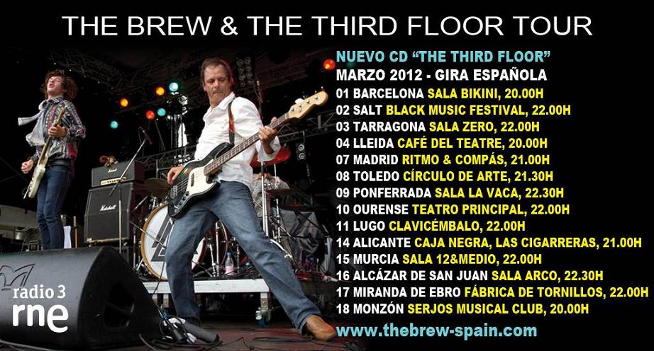 THE BREW: GIRA ESPAÑOLA EN MARZO