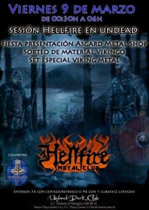 DISCOTECA  METAL HOY VIERNES 9 EN BARCELONA!