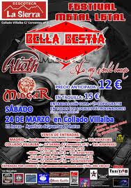 MIDGAR + AS MY WORLD BURNS + ALIOTH + BELLA BESTIA EN COLLADO VILLALBA