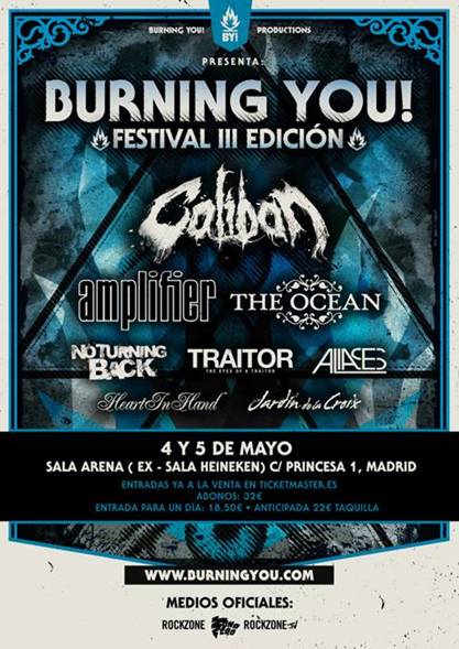 BURNING YOU! FESTIVAL: ENTRADAS YA A LA VENTA