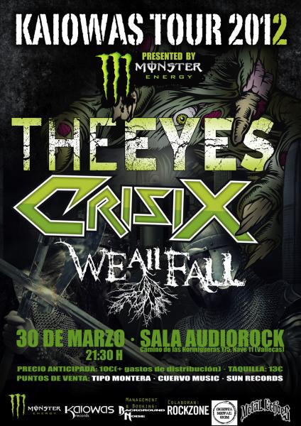 ESTE VIERNES, WE ALL FALL + CRISIX + THE EYES EN MADRID