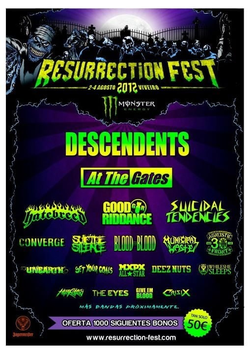 RESURRECTION FEST 2012: NUEVAS CONFIRMACIONES