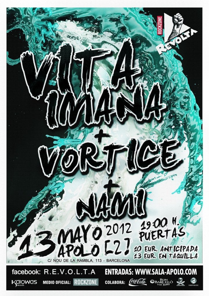 VITA IMANA CONFIRMAN CONCIERTO EN BARCELONA