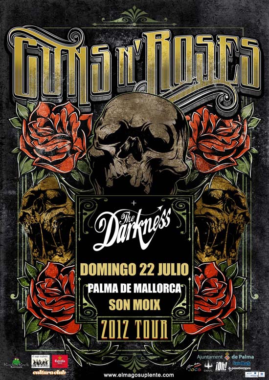 GUNS N" ROSES PRESENTARÁ SU ESPECTACULAR DIRECTO EL PRÓXIMO MES DE JULIO EN MALLORCA – CONFIRMADO ARTISTA INVITADO