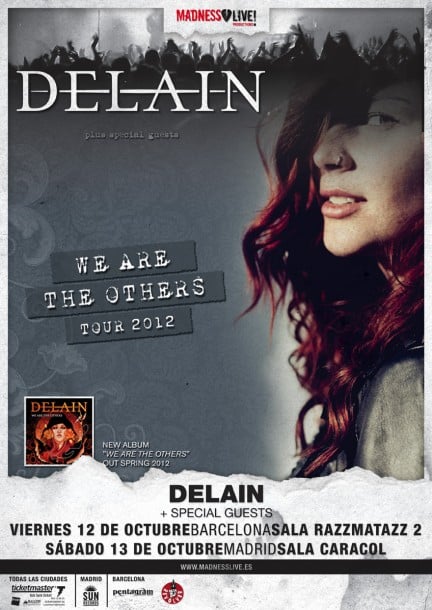 DELAIN ANUNCIAN GIRA ESPAÑOLA COMO CABEZAS DE CARTEL