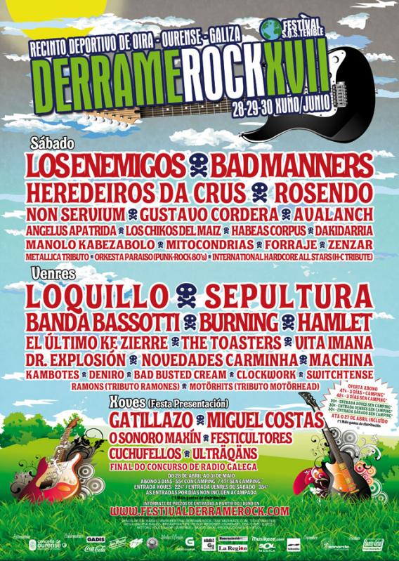 DERRAME ROCK XVII - ABONOS Y ENTRADAS DE DÍA EN OFERTA HASTA EL 27 DE ABRIL