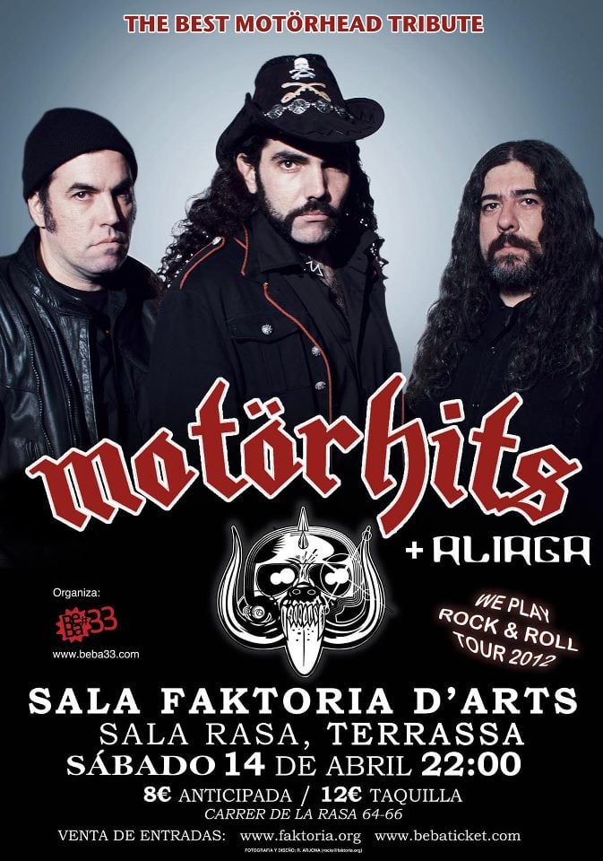 MOTÖRHITS (EL MEJOR TRIBUTO A MOTÖRHEAD) ESTE SÁBADO EN TERRASA