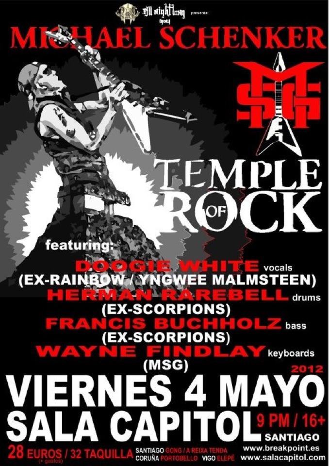 SORTEAMOS DOS ENTRADAS PARA EL SHOW DE MICHAEL SCHENKER GROUP EN SANTIAGO