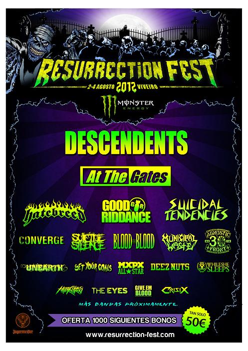 A PUNTO DE CERRARSE EL CARTEL DEL RESURRECTION FEST