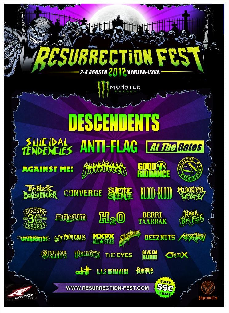 RESURRECTION FEST 2012: CARTEL CERRADO