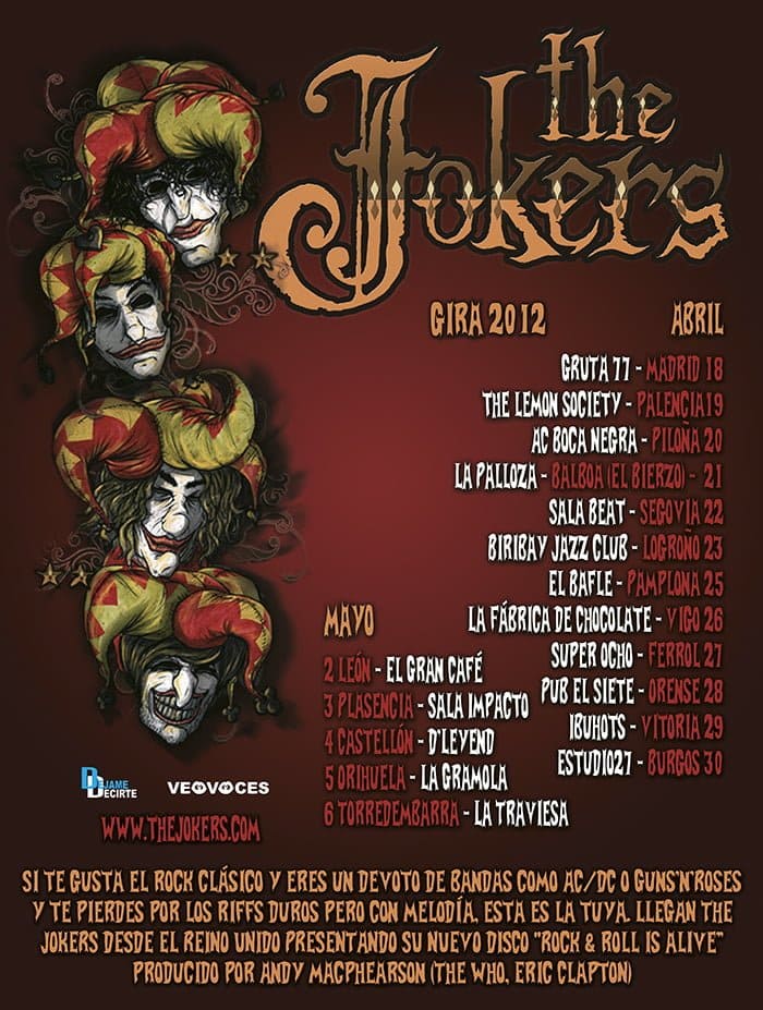 SE ACERCA LA GIRA DE THE JOCKERS – CAMBIO DE FECHA EN LOGROÑO