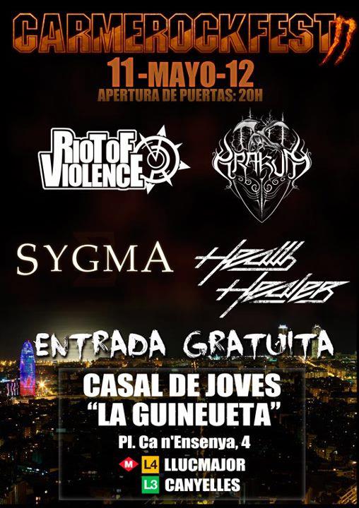 CARMEROCK FEST ESTE VIERNES EN BARCELONA