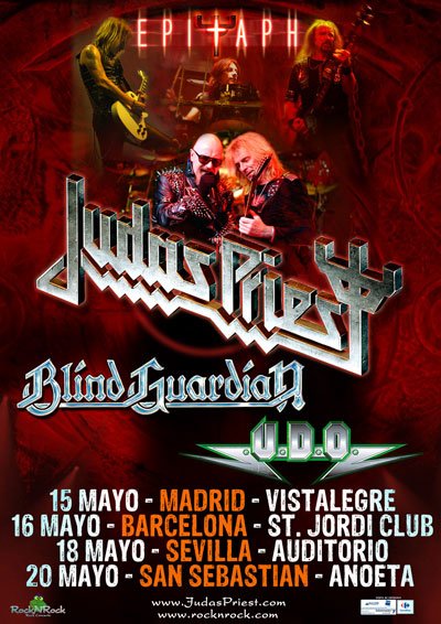 JUDAS PRIEST: ¡¡EPITAPH TOUR 2012 EN NUESTRO PAÍS EN POCOS DÍAS!!