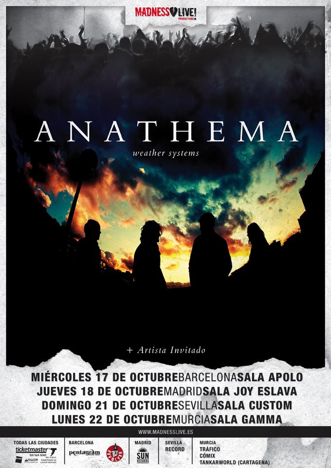 CONFIRMADA GIRA ESPAÑOLA DE ANATHEMA