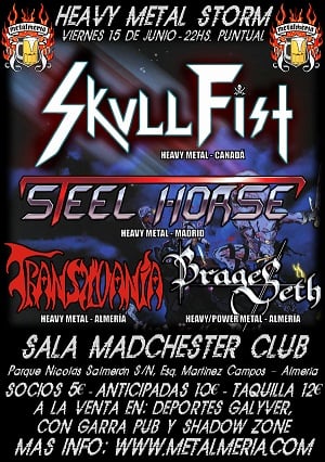 SKULL FIST Y STEEL HORSE EN ALMERIA