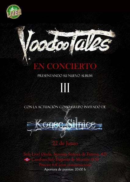 FECHA DE PUBLICACIÓN DEL NUEVO DISCO DE VOODOO TALES Y MÁS NOTICIAS