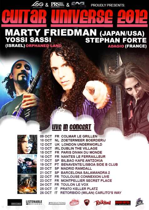 MARTY FRIEDMAN ENCABEZA LA GIRA ‘GUITAR UNIVERSE 2012’. TRES FECHAS EN NUESTRO PAÍS