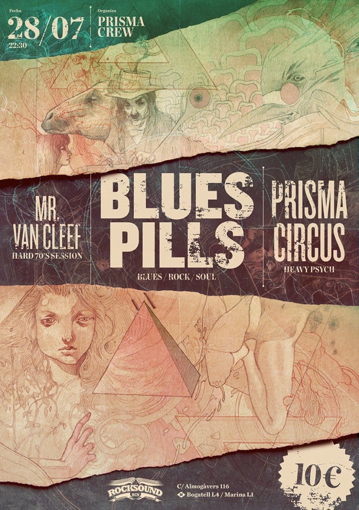 PRISMA CIRCUS + BLUES PILLS EL 28 DE JULIO EN EL ROCKSOUND