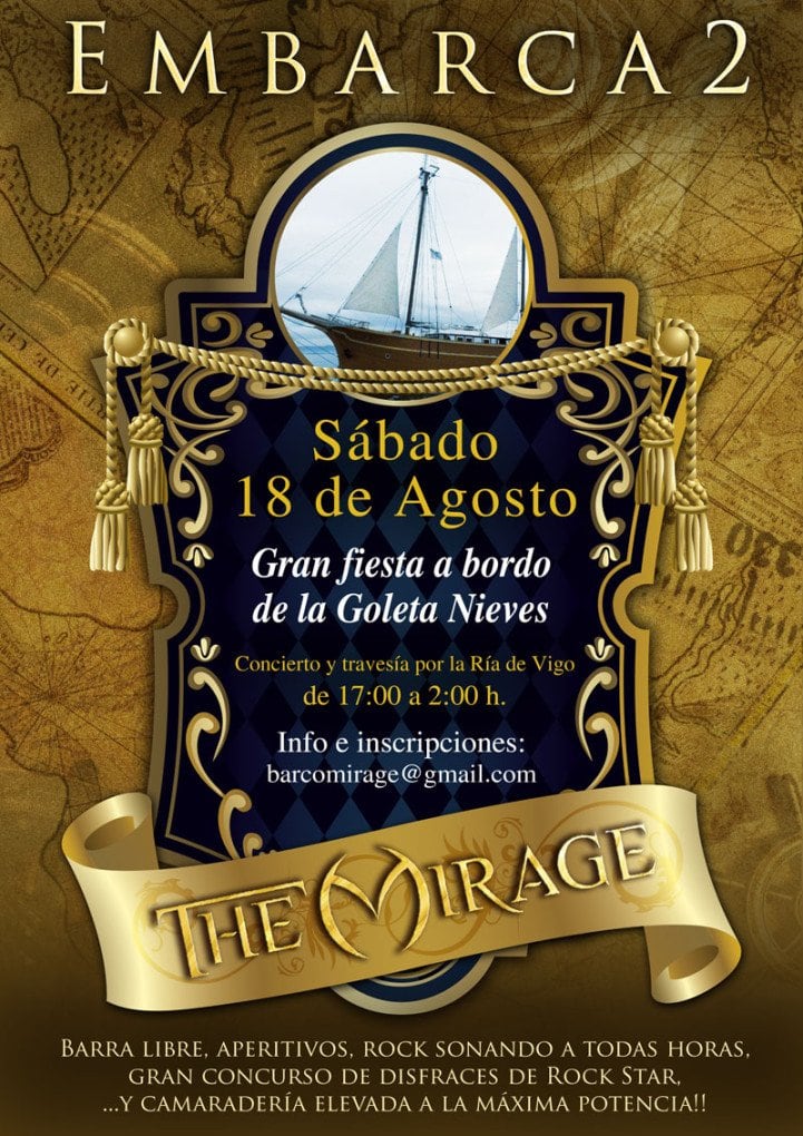 THE MIRAGE: 2º FIESTA X ANIVERSARIO A BORDO DE LA GOLETA NIVES