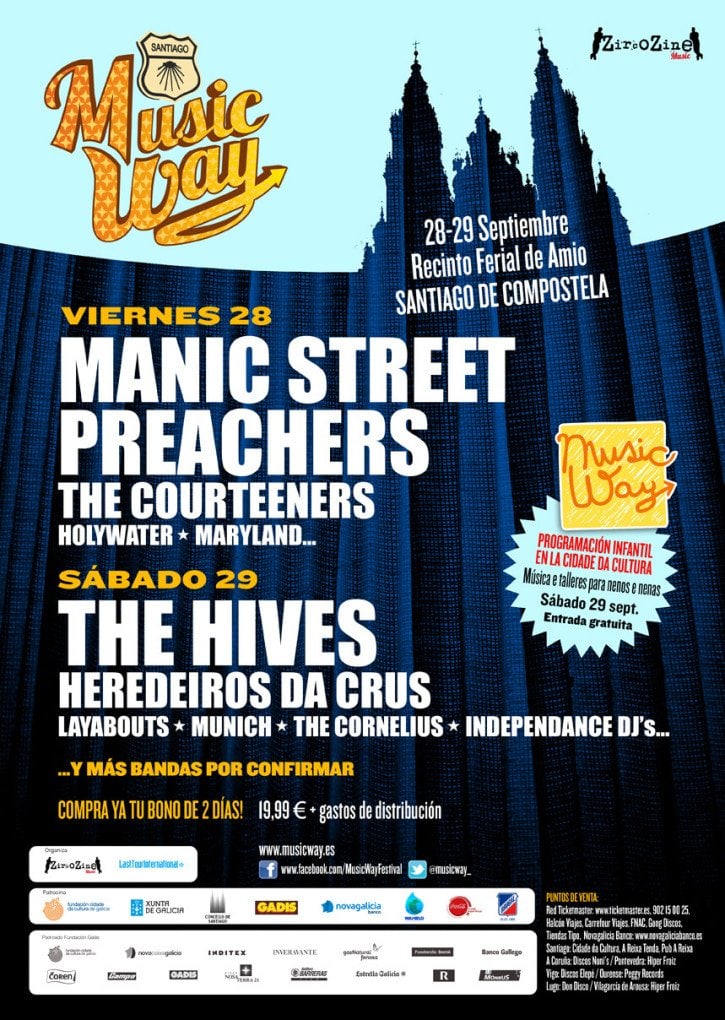 MANIC STREET PREACHERS Y THE HIVES ENCABEZARÁN EL MUSIC WAY