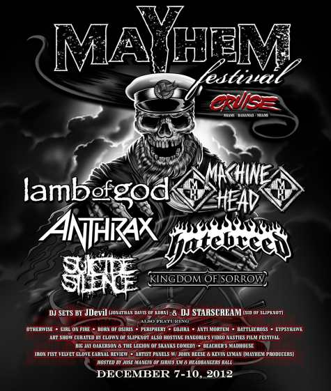 CANCELADO EL MAYHEM FESTIVAL CRUISE