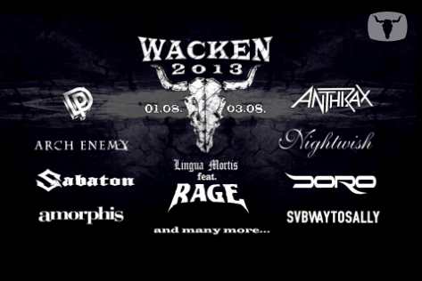 PRIMERAS CONFIRMACIONES PARA WACKEN 2013