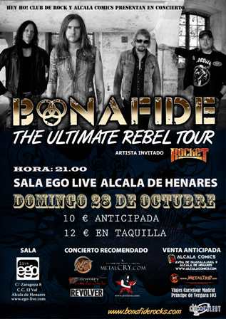 CONCIERTO RECOMENDADO: BONAFIRE EN ALCALÁ DE HENARES