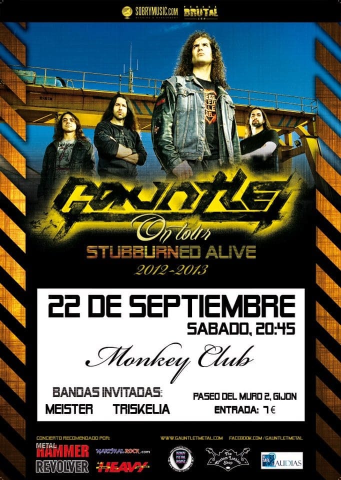 ¡El STUBBURNED ALIVE TOUR DE GAUNTLET ARRANCA ESTE FIN DE SEMANA!