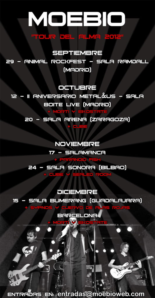 FECHAS DE GIRA DE MOEBIO